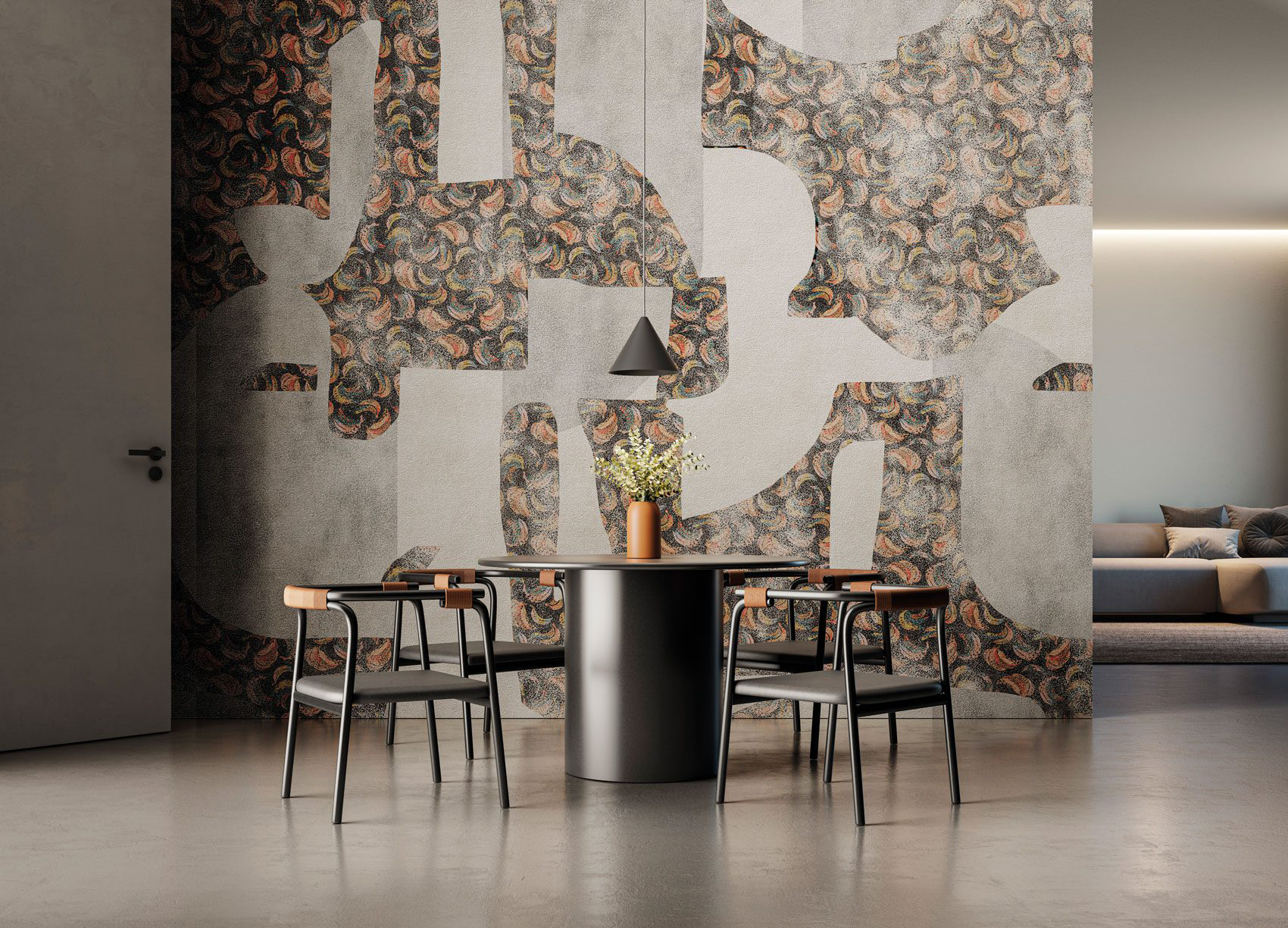 Decorative wallpaper. Our washable feature wall panels are made from a vinyl based material meaning they are tough as well as beautiful.