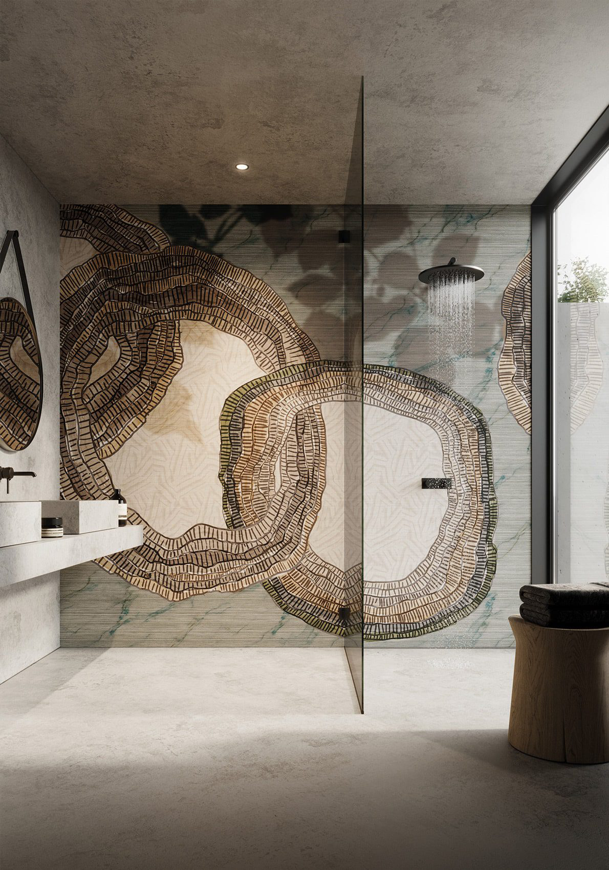 Decorative wallpaper. Our washable feature wall panels are made from a vinyl based material meaning they are tough as well as beautiful.