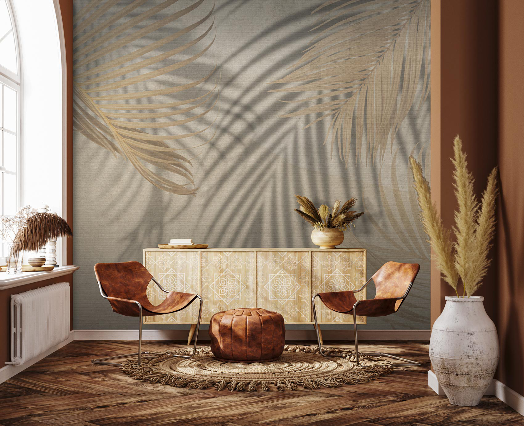 Decorative wallpaper. Our washable feature wall panels are made from a vinyl based material meaning they are tough as well as beautiful.