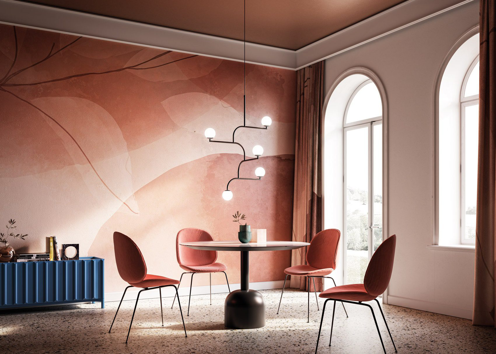 Decorative wallpaper. Our washable feature wall panels are made from a vinyl based material meaning they are tough as well as beautiful.