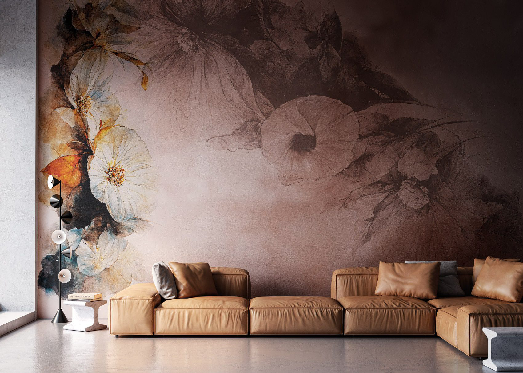 Decorative wallpaper. Our washable feature wall panels are made from a vinyl based material meaning they are tough as well as beautiful.