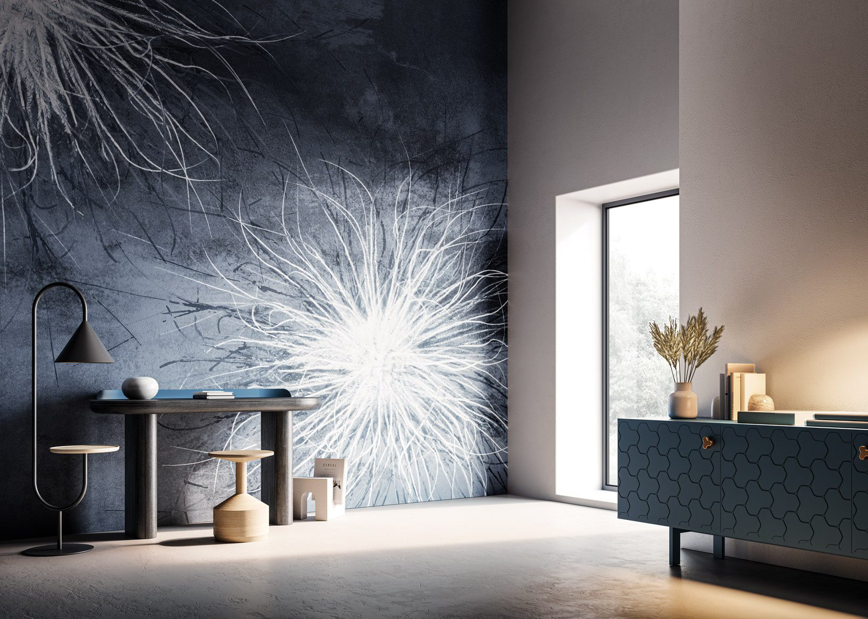 Decorative wallpaper. Our washable feature wall panels are made from a vinyl based material meaning they are tough as well as beautiful.