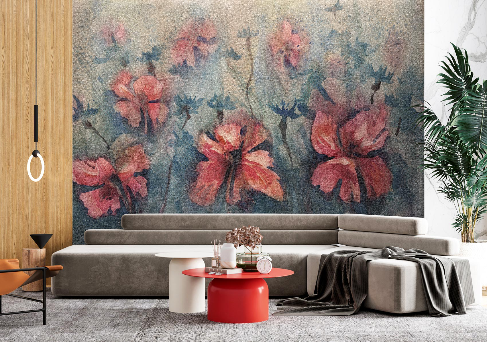 Decorative wallpaper. Our washable feature wall panels are made from a vinyl based material meaning they are tough as well as beautiful.