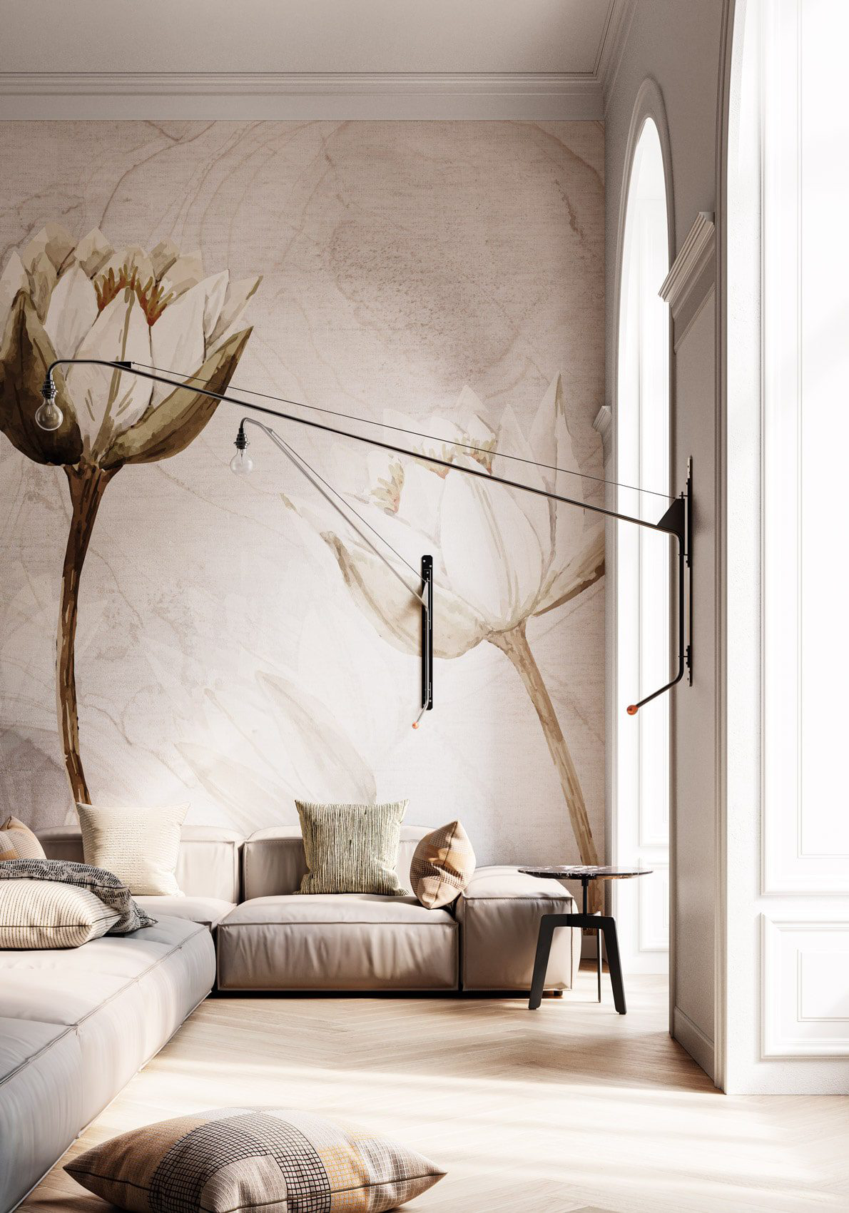 Decorative wallpaper. Our washable feature wall panels are made from a vinyl based material meaning they are tough as well as beautiful.