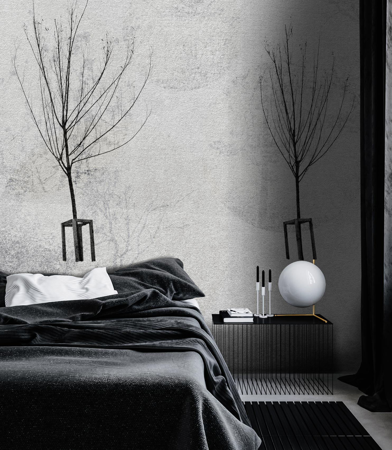 Decorative wallpaper. Our washable feature wall panels are made from a vinyl based material meaning they are tough as well as beautiful.