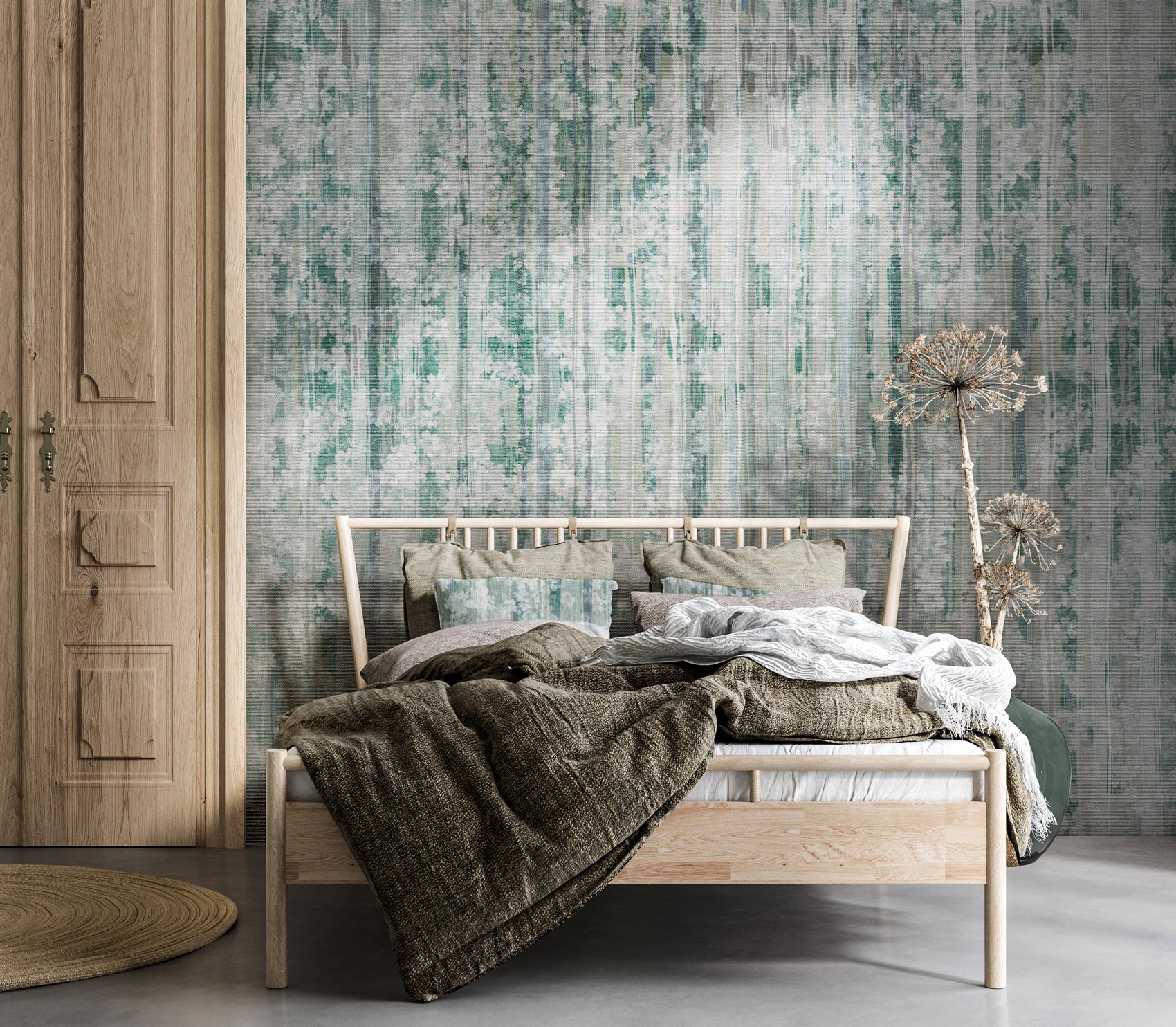 Decorative wallpaper. Our washable feature wall panels are made from a vinyl based material meaning they are tough as well as beautiful.