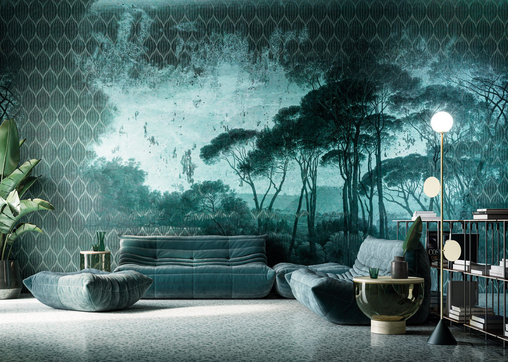 Decorative wallpaper. Our washable feature wall panels are made from a vinyl based material meaning they are tough as well as beautiful.
