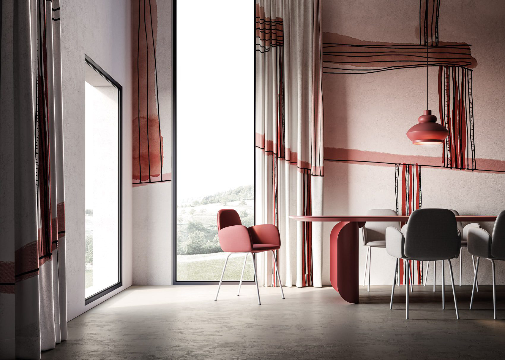 Decorative wallpaper. Our washable feature wall panels are made from a vinyl based material meaning they are tough as well as beautiful.