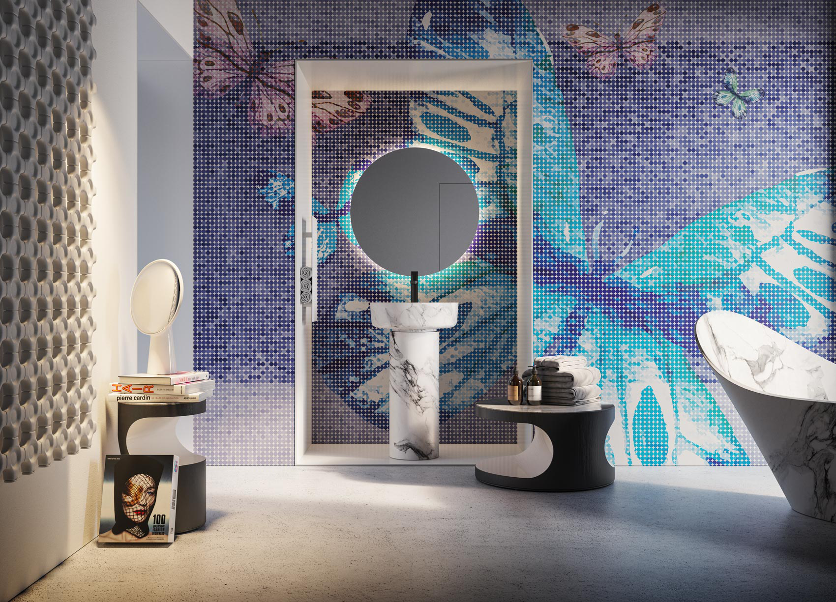 Decorative wallpaper. Our washable feature wall panels are made from a vinyl based material meaning they are tough as well as beautiful.
