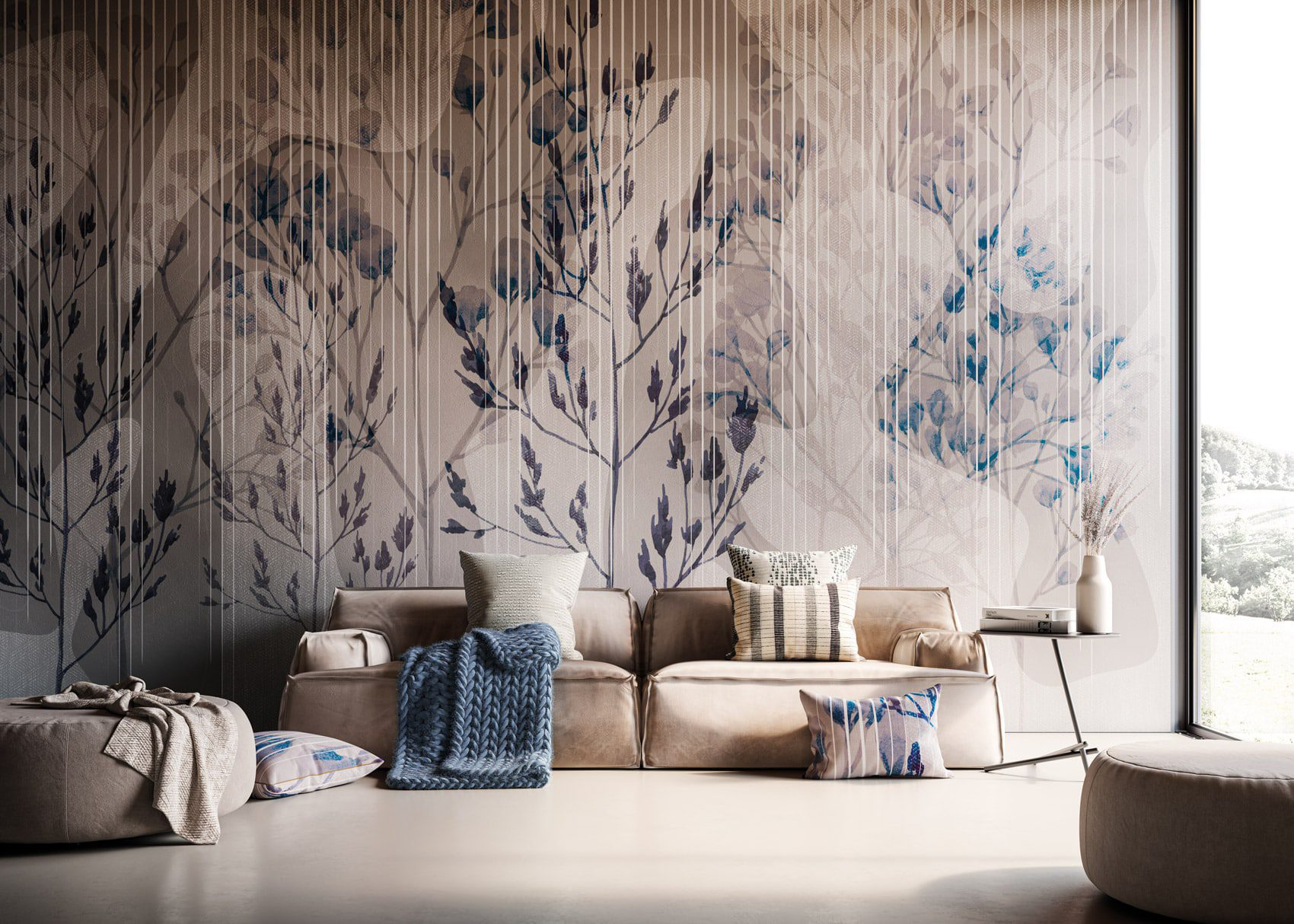 Decorative wallpaper. Our washable feature wall panels are made from a vinyl based material meaning they are tough as well as beautiful.