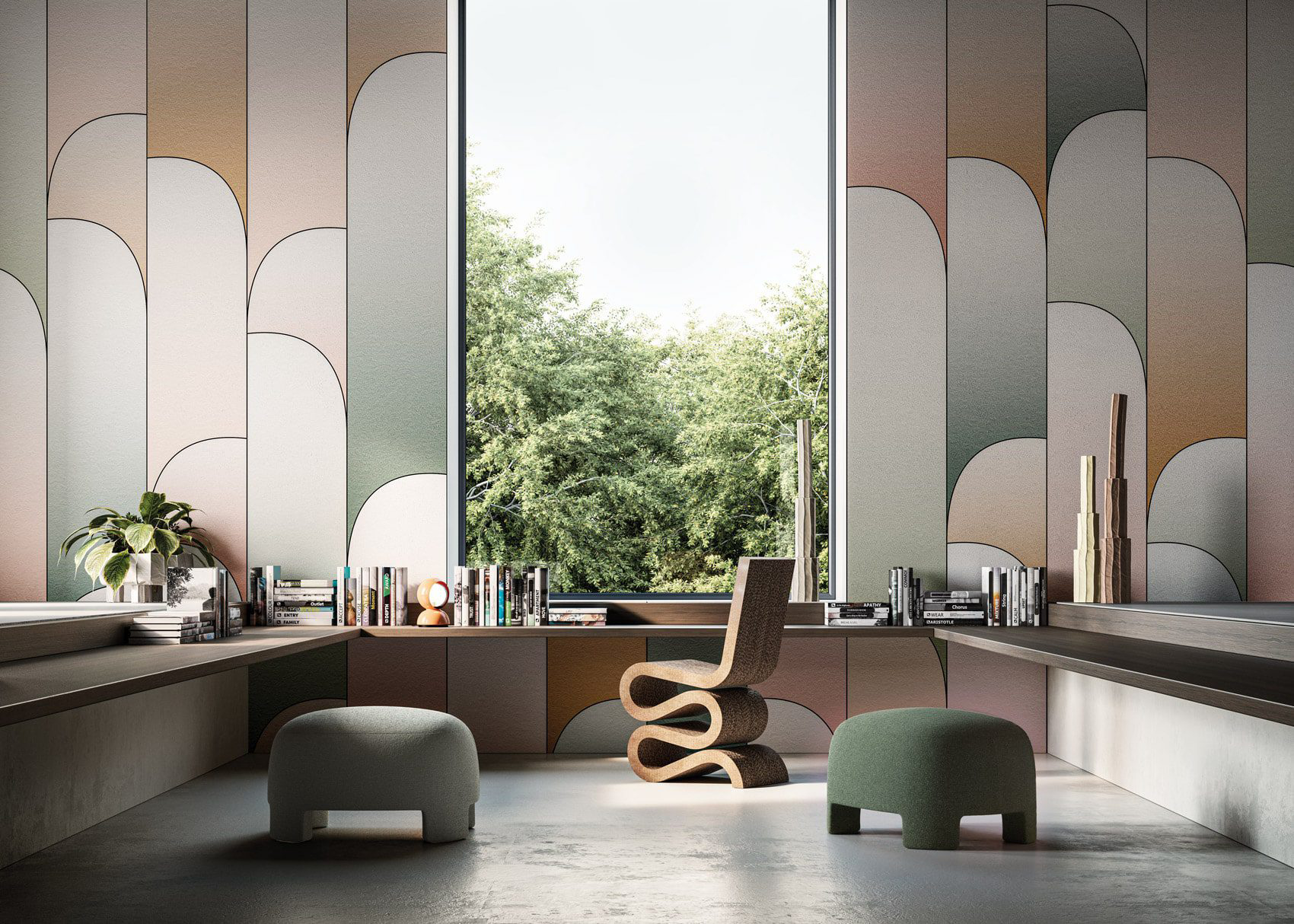 Decorative wallpaper. Our washable feature wall panels are made from a vinyl based material meaning they are tough as well as beautiful.