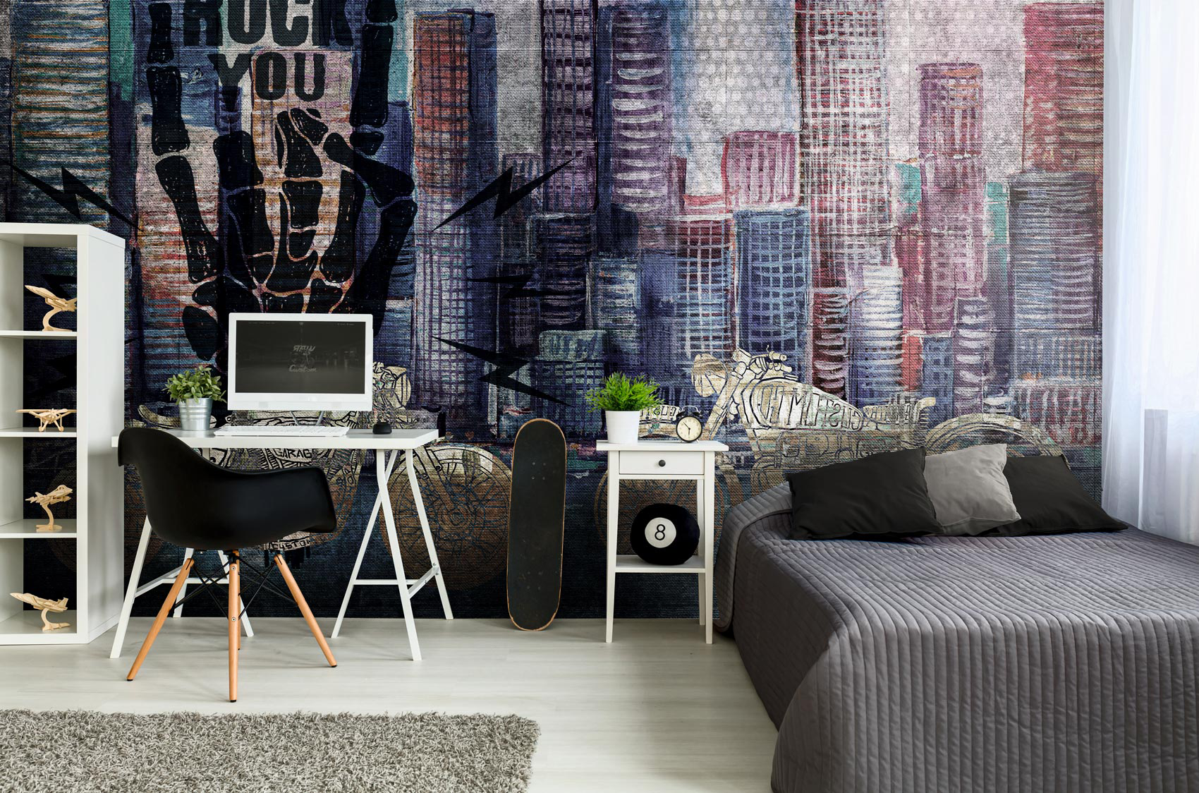 Decorative wallpaper. Our washable feature wall panels are made from a vinyl based material meaning they are tough as well as beautiful.