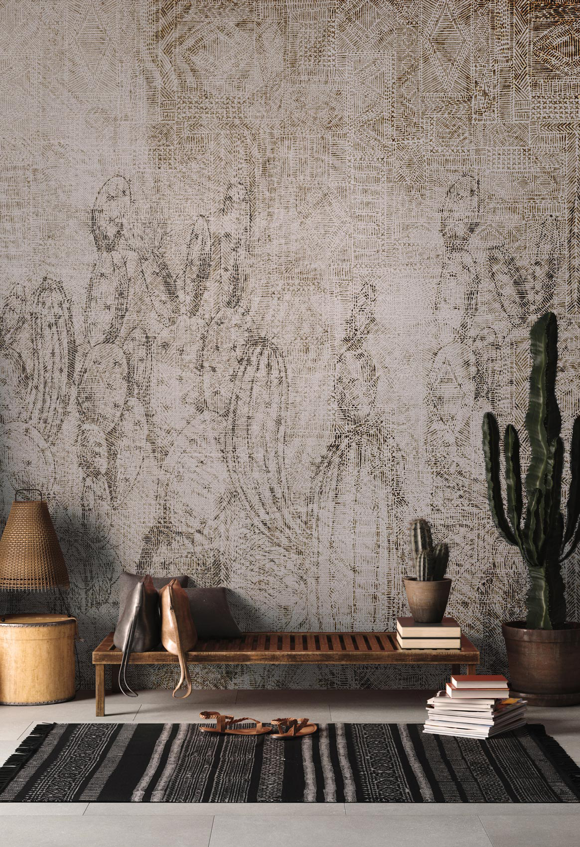 Decorative wallpaper. Our washable feature wall panels are made from a vinyl based material meaning they are tough as well as beautiful.