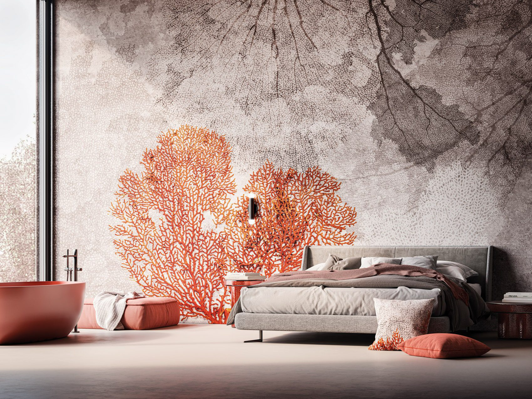 Decorative wallpaper. Our washable feature wall panels are made from a vinyl based material meaning they are tough as well as beautiful.