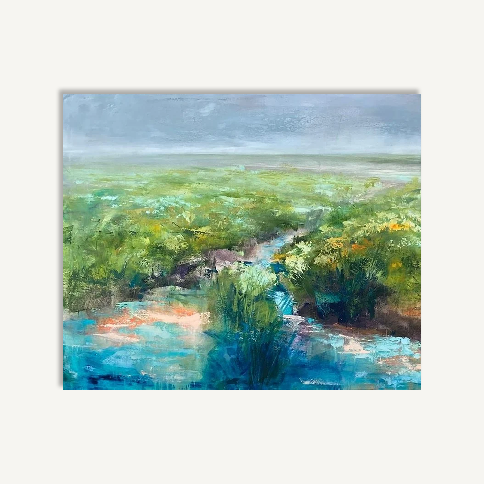 Miguel Redondo - Marisma Aliaraque - Original Signed Art - Diptych - oliveira algarve furniture shop buy