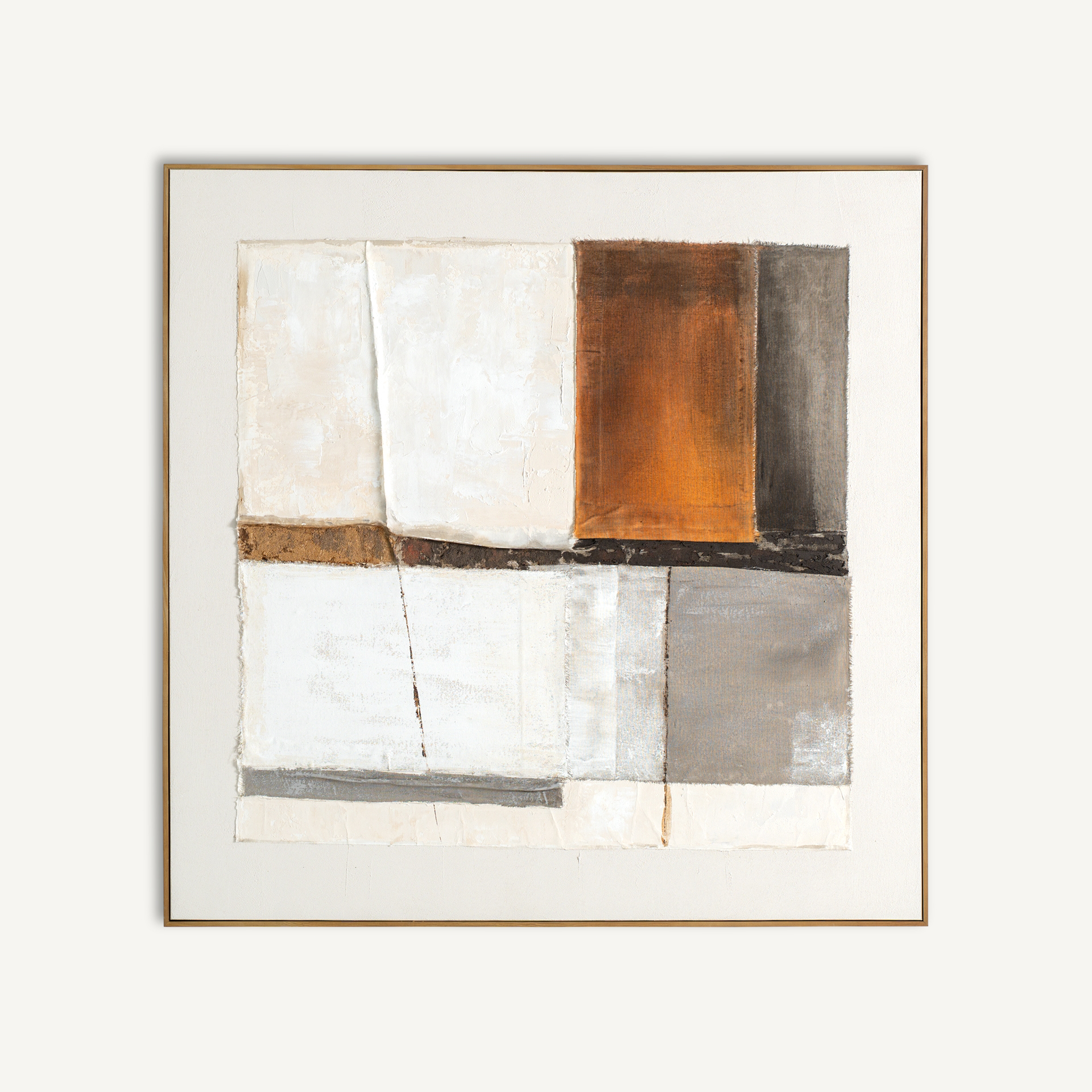 oliveira painting artwork wall art mixed media rustic natural colours abstract